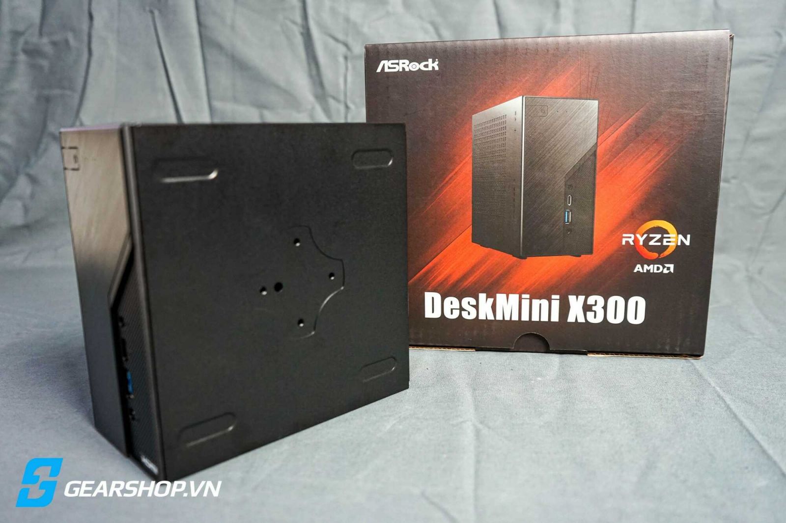 Máy tính bộ Asrock DeskMini X300 AMD Ryzen 5 5600G - Gearshop.vn